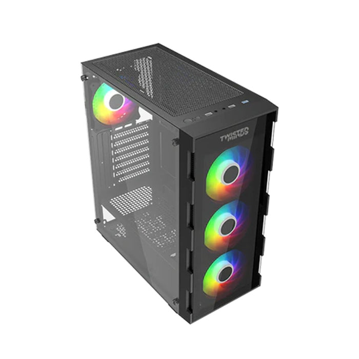 Gaming Bundle:Pc Intel Core i5-12400F,RTX 5060,16GB RAM with Sades NC-Pelagia, 24",FHD,200Hz,0.5ms,HDMI 2.1,VA,Curved Gaming Monitor (Black)