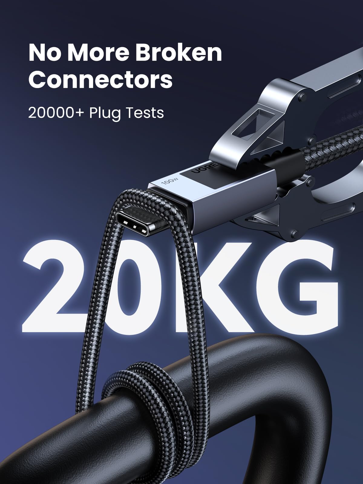 UGREEN Uno USB-C to USB-C PD Fast Charging Cable 5A Max Space Gray 1m 100w
