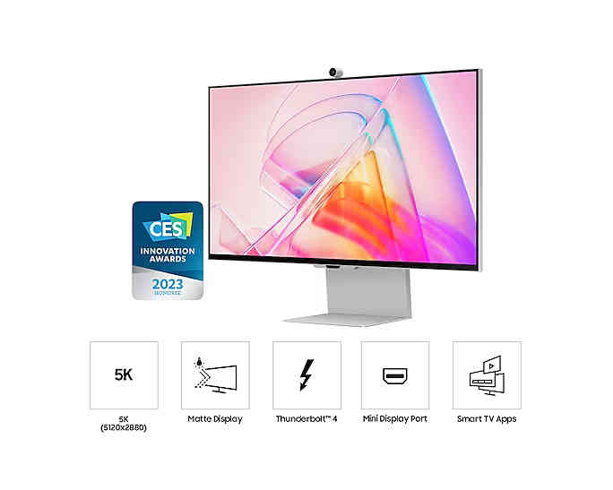 Samsung View Finity S9 27" 5K,IPs,5ms, 60Hz Flat Gaming Monitor -  LS27C902PAMXUE