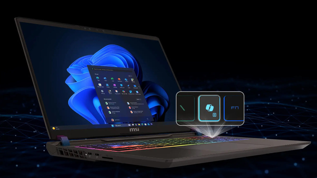 MSI Vector 16 HX AI/Ultra 9 275HX/16GB DDR5 RAM/1TB SSD/RTX 5080 16GB/16" QHD/Win 11 Home Gaming Laptop VEXTOR16HXA2400