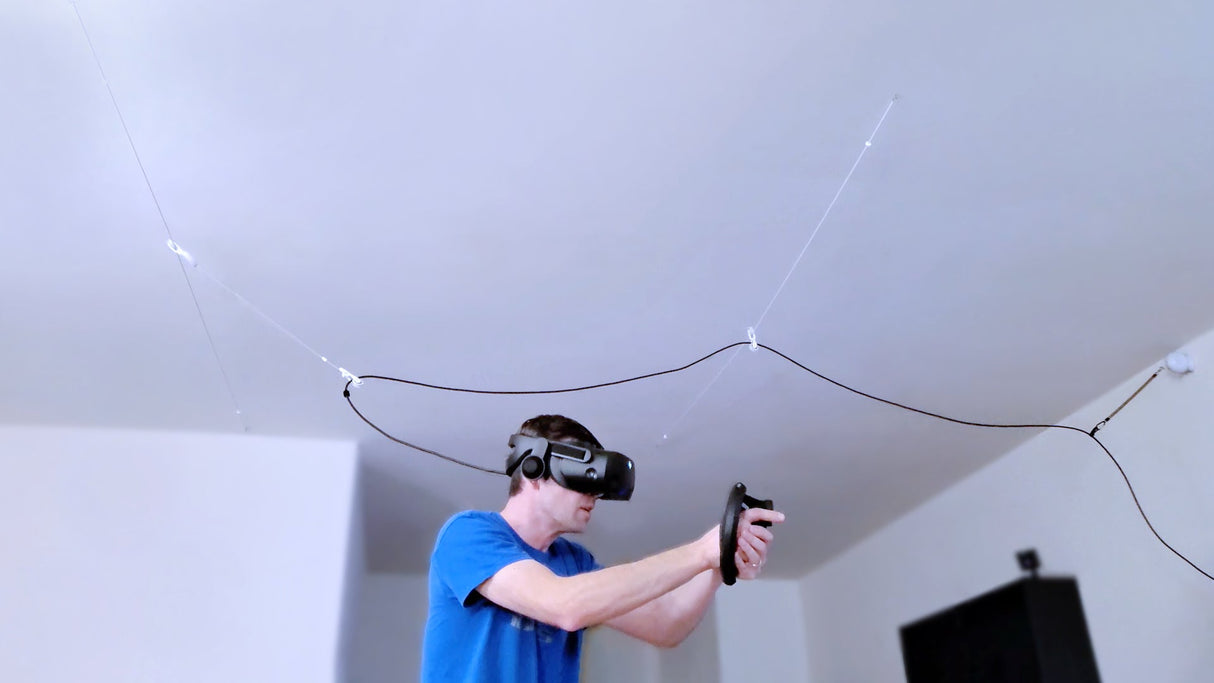Silent VR Cable Management Pulley System