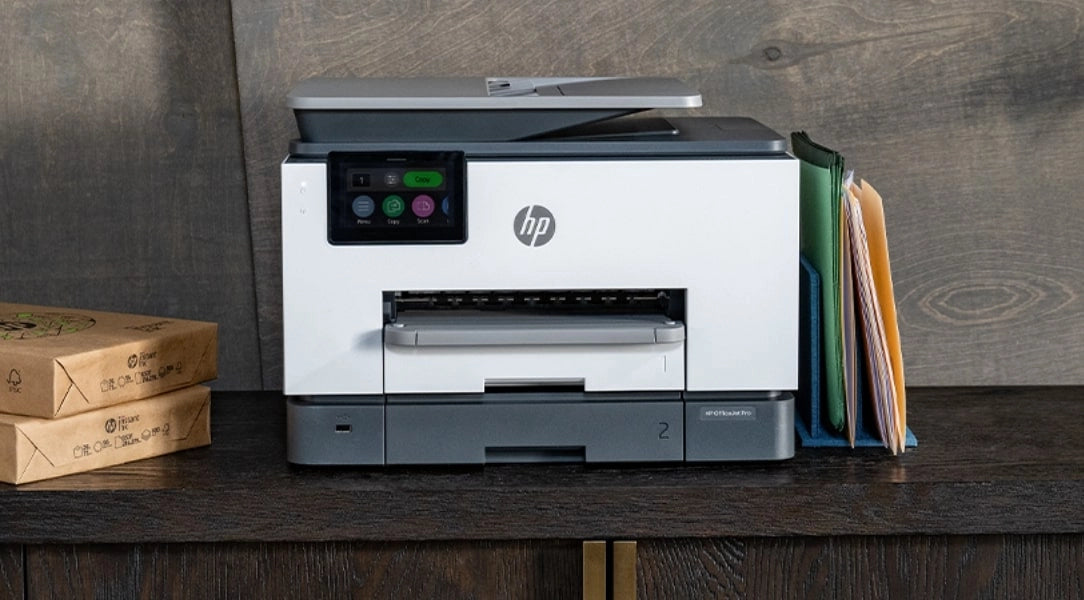 طابعة HP OfficeJet Pro 8123 متعددة الوظائف - سرعة طباعة 20 صفحة في الدقيقة / دقة 4800 نقطة في البوصة / مقاس A4 / منفذ USB / منفذ LAN / واي فاي / طابعة نفث حبر ملونة - 405W0C