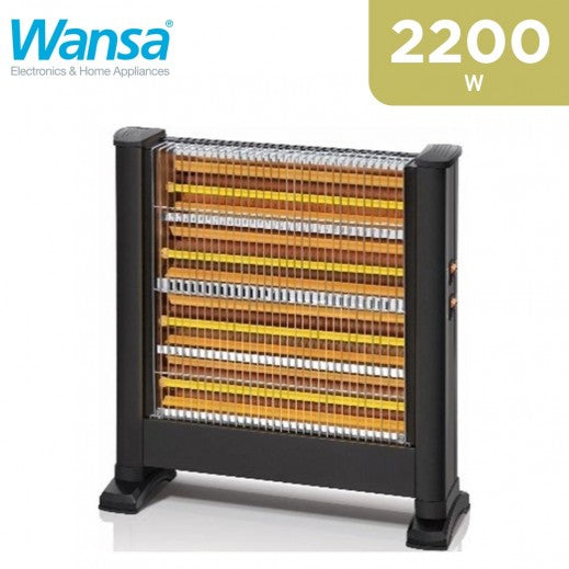 Wansa 4 Lamps Halogen Heater, LX-1703H – Black