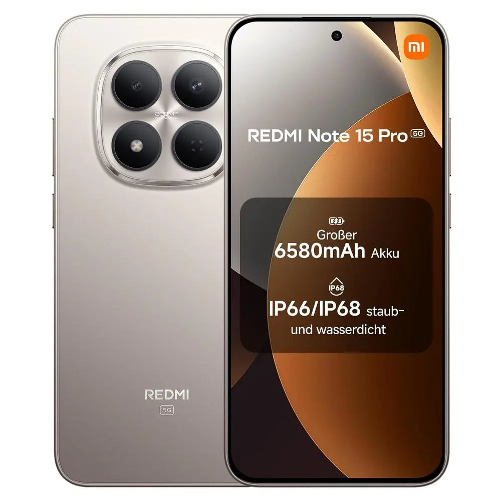 Redmi Note 15 Pro 5G Mediatek Dimensity 7400 Ultra, 12GB RAM 256GB Storage, 50MP+8MP AI + 20MP Camera, 6.83" 120Hz, 6580mAh with 45W charge