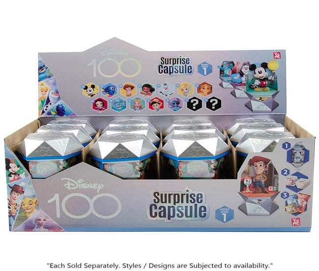 YuMe Disney 100 Suprise Capsules - Series 1 - PDQ (12 Units - Sell Per Piece)