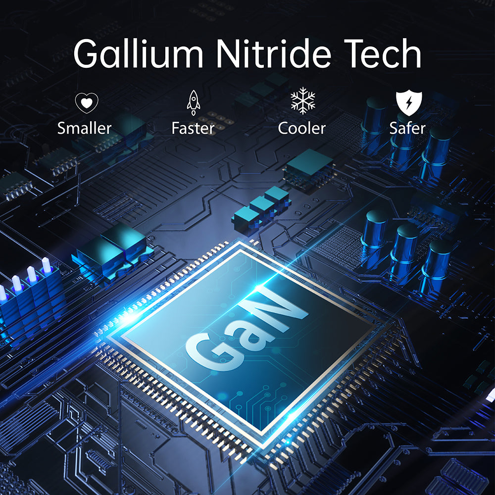 Choetech 100W Dual USB C Port Charger - with CC Cable - White