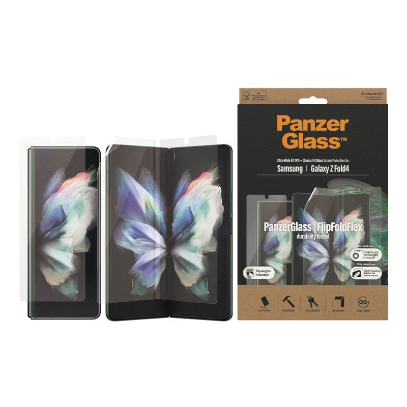 PanzerGlass Samsung Galaxy Z Fold 4 5G (TPU for Inner Screen + Glass) Anti-Bacterial Screen Guard 7311