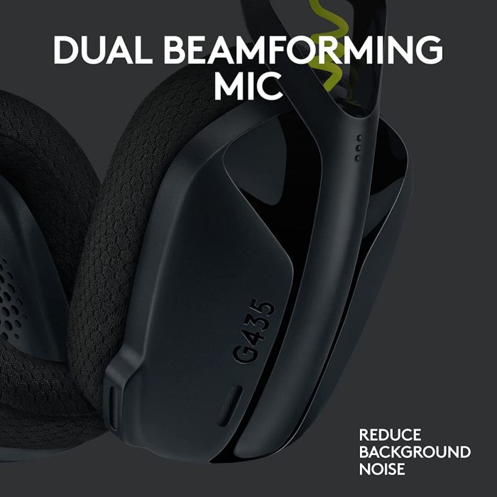 Logitech G435 LIGHTSPEED & Bluetooth Wireless Gaming Headset - Level Up