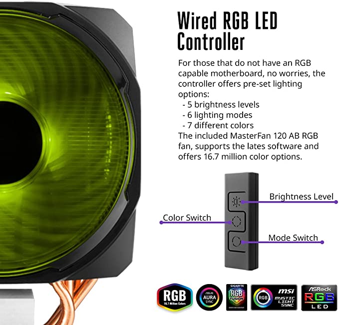 Cooler Master MASTERAIR MA610P ARGB CPU Air Cooler