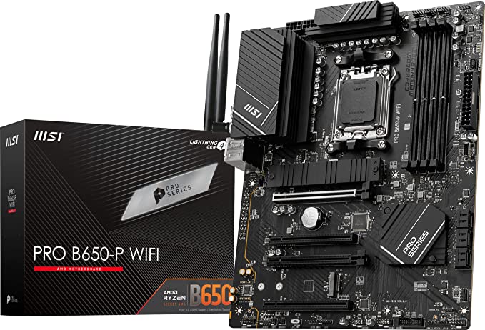 MSI PRO B650-P WIFI AMD B650 Socket AM5 ATX Motherboard