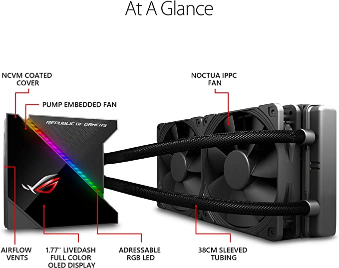 Asus ROG Ryujin 240 Liquid CPU Cooler - Black