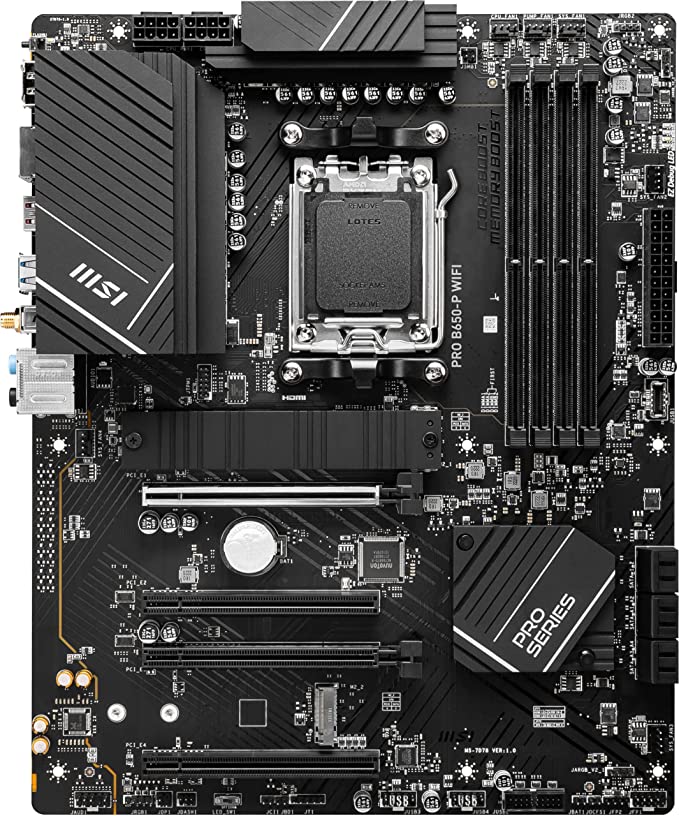 MSI PRO B650-P WIFI AMD B650 Socket AM5 ATX Motherboard