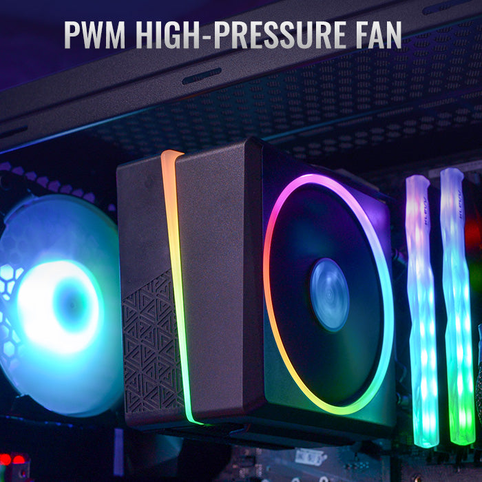 Aerocool Cylon 4 ARGB CPU Air Cooler - Black