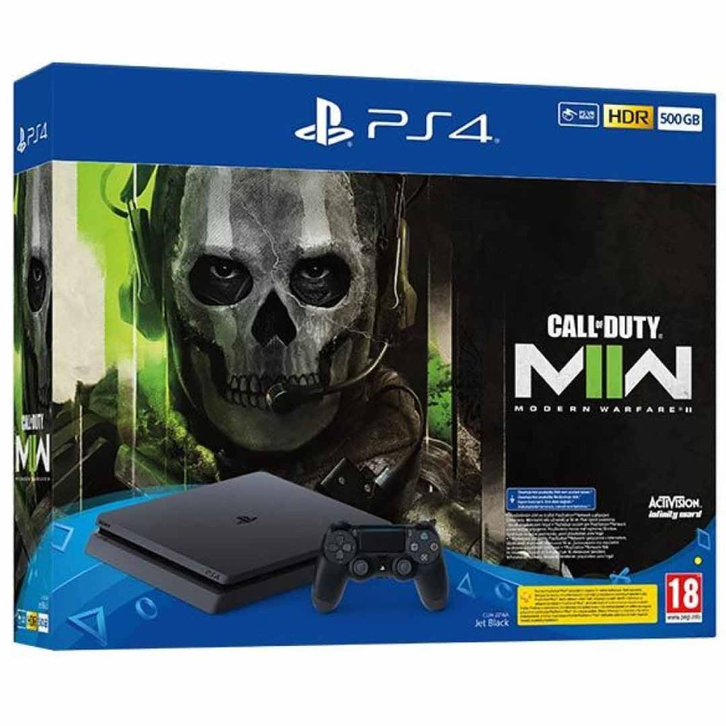 Playstation 4 console 500GB Slim with Call Of Duty Modern Warfare 2 Voucher (open box)