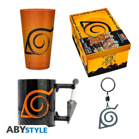 ABY GIFT SET: NARUTO- NARUTO SHIPPUDEN (MUG + KEYCHAIN + GLASS) (PREMIUM) - Level UpFunkoAccessories3665361078142