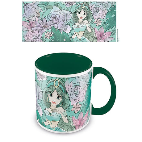 ALADDIN (FLORAL JASMINE) GREEN INNER COLOURED MUG - Level UpSoft ToysAccessories5050574252614