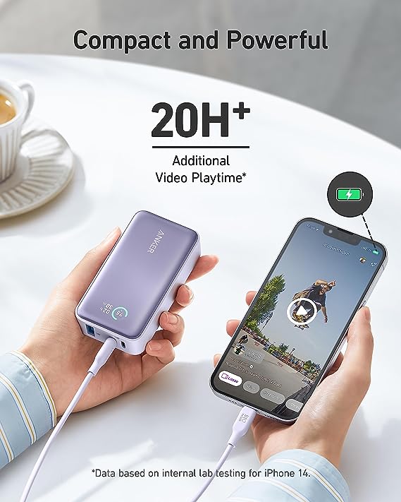 Anker 533 Power Bank (PowerCore 30W ) 10000 PD -Black A1256H11 - Level UpAnkerPower Bank194644123833