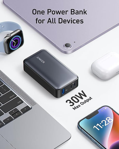 Anker 533 Power Bank (PowerCore 30W ) 10000 PD -Black A1256H11 - Level UpAnkerPower Bank194644123833
