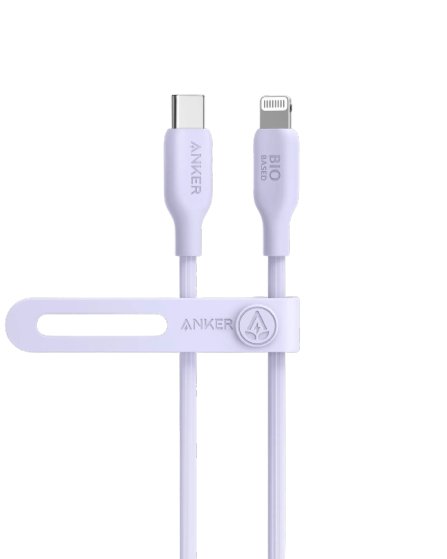 Anker 542 USB-C to Lightning Cable (Bio-Based) (0.9m/3ft) -Violet A80B1HV1 - Level UpAnkerCharging Cable194644108571