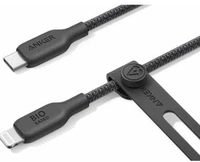 Anker 542 USB-C to Lightning Cable (Bio-Nylon) (1.8m/6ft) -Black A80B6H11 - Level UpAnkerCharging Cable194644123475