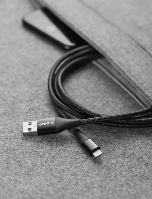 Anker PowerLine+ II USB-A with Lightning Connector Cable 1.8m – Black - Level UpAnkerCharging Cable194644023416