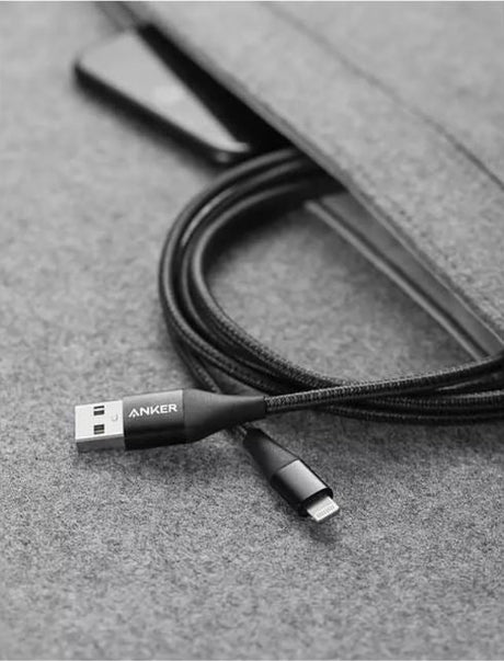 Anker PowerLine+ II USB-A with Lightning Connector Cable 1.8m – Black - Level UpAnkerCharging Cable194644023416