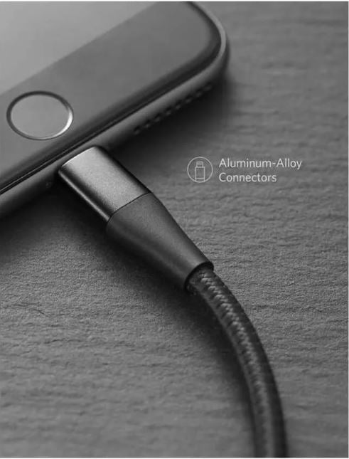 Anker PowerLine+ II USB-A with Lightning Connector Cable 1.8m – Black - Level UpAnkerCharging Cable194644023416
