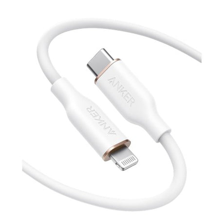 Anker PowerLine III Flow USBC to Lightning (0.9m/3ft) - White A8662H21 - Level UpLevel UpCharging Cable194644047726