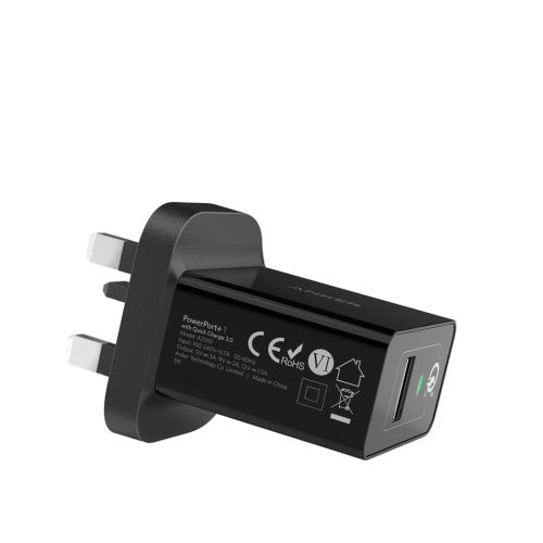 Anker PowerPort+ 1 with QC3.0 and IQ (Black) ANK-A2013-BK - Level UpLevel Up848061040852