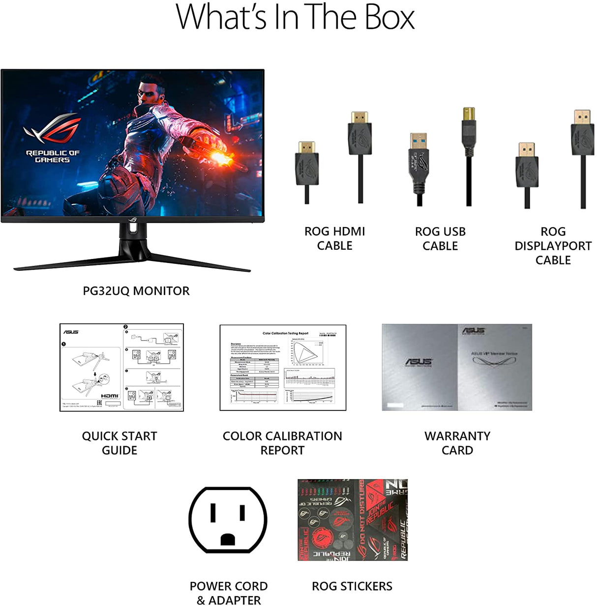 ASUS ROG Swift PG329Q HDMI 2.1 Gaming Monitor (32" 4K, 144Hz, 1ms) - Level UpAsusGaming Monitor195553043410