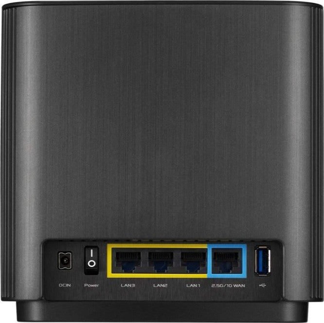 Asus Zen Wifi AX (XT8) Wireless Router Tri-Band, Gigabit Ethernet, 2.4 + 5 GHz, RJ-45, USB 3.1, MU-MIMO, Black - Level UpAsusRouter4718017470612