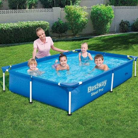 BESTWAY Steel Pro Splash Pool 2.21 x 1.5 x 0.43m, 1200ltr – 56401 - Level UpBESTWAYSwimming Pools56401