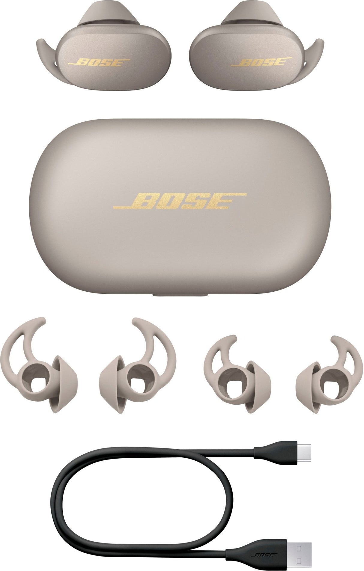 Bose QuietComfort Earbuds - Sandstone - Level UpBOSEHeadphones017817837422