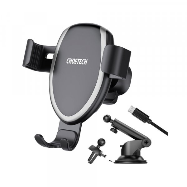 Choetech 10W Wireless Chariging Phone Stand T536-S-201BK - Level UpLevel UpCar Mount6971824975574 - X001B1FHJ9