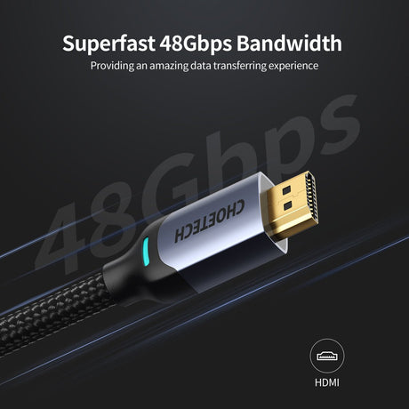 Choetech 8K 2M HDMI to HDMI Cable - Black XHH01 - Level UpLevel UpCables6971824976281