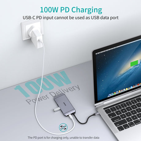 Choetech 9 in 1 USB C HUB - Silver HUB-M15 - Level UpLevel UpAdapter6971824975055