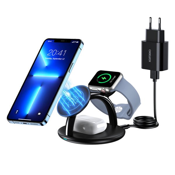 Choetech inductive 3 in 1 charging station (T587-F) - Level UpchoetechPower Adapter & Charger Accessories6932112102713