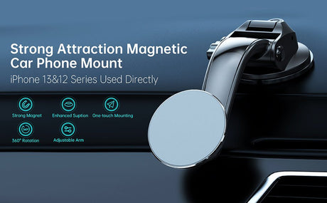 Choetech Magnatic Car Mount - Black - Level UpLevel UpCar Mount6932112100207