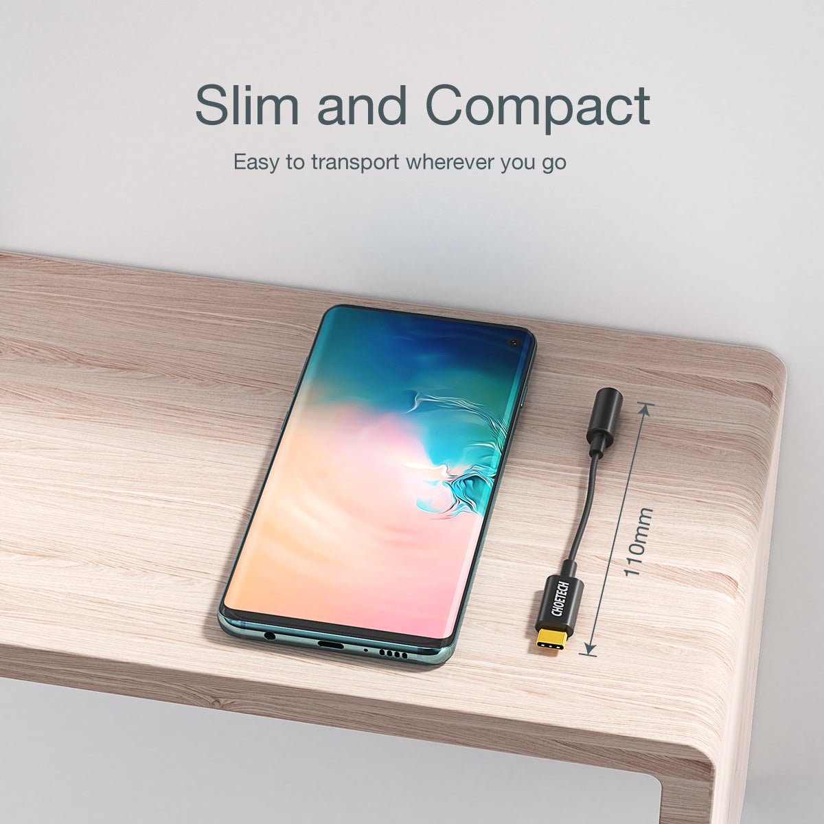 Choetech USB-C to 3.5mm Audio Jack Adaptor AUX003-BK - Level UpLevel UpAdapter6932112102461