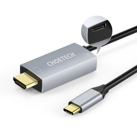 CHOETECH USB-C to HDMI Cable with PD Charging XCH-M180 - Level UpLevel UpHDMI AdapterX0019ZQUOX