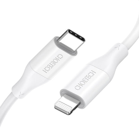 Choetech USB-C to Lightning Cable TPE PD18/30 W Cable 1.2 Meter - Level UpchoetechIP0040-WH