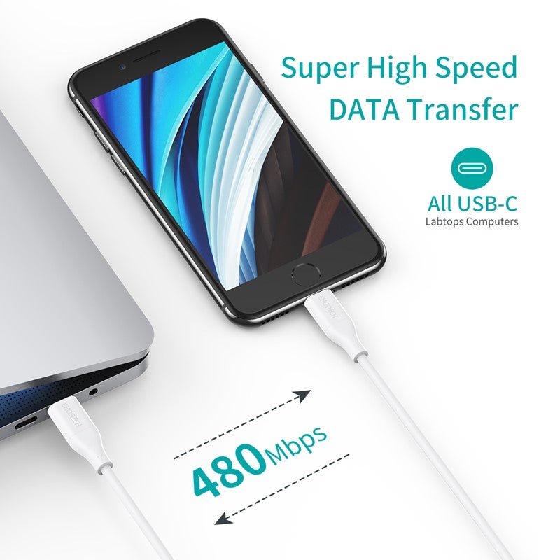 Choetech USB-C to Lightning Cable TPE PD18/30 W Cable 1.2 Meter - Level UpchoetechIP0040-WH