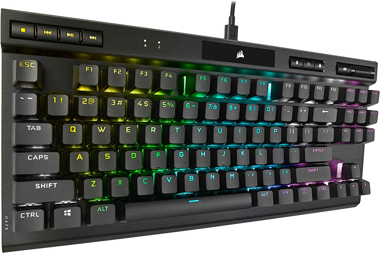 Corsair K70 RGB TKL CHAMPION SERIES Wired Gaming Keyboard - Level UpLevel UpPC Accessories840006639619
