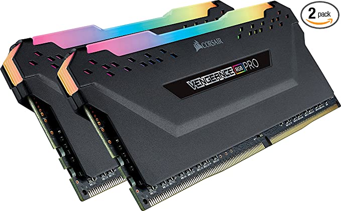 VENGEANCE® RGB 32GB (2x16GB) DDR5 DRAM 5200MHz C40 Memory Kit — Black