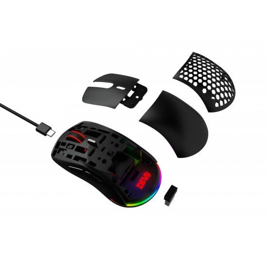 Devo Wireless Gaming Mouse Littwo RGB 73g - Black - Level UpDevoPC Accessories6084014210956