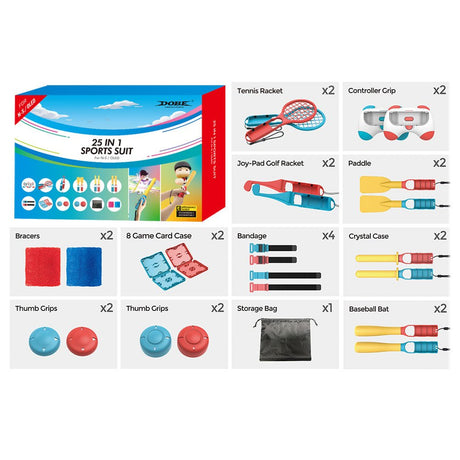 Dobe 25 in 1 Sports Suit For N-Switch - Level UpDobeSwitch Controller6972520255823
