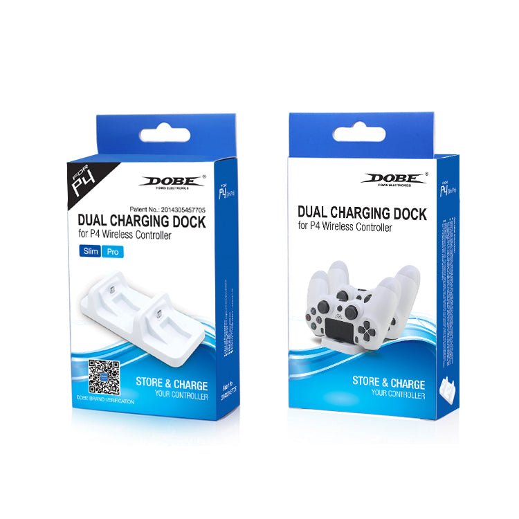 DOBE DUAL CHARGING DOCK -TP4-002W - Level UpDobePlayStation4567833560027