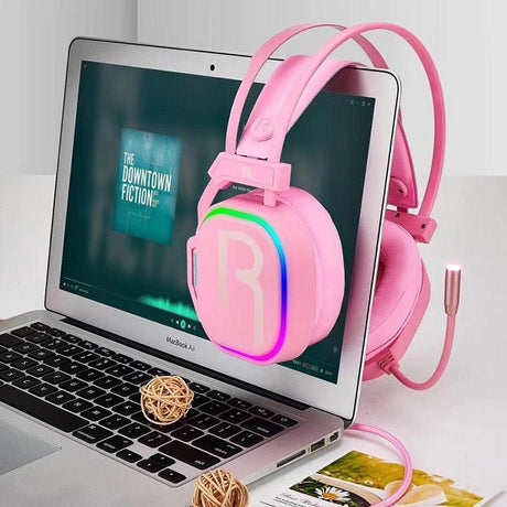 FlashGet V8 RGB GAMING HEADSET - PINK - Level UpFLASHGETHeadset944009330031