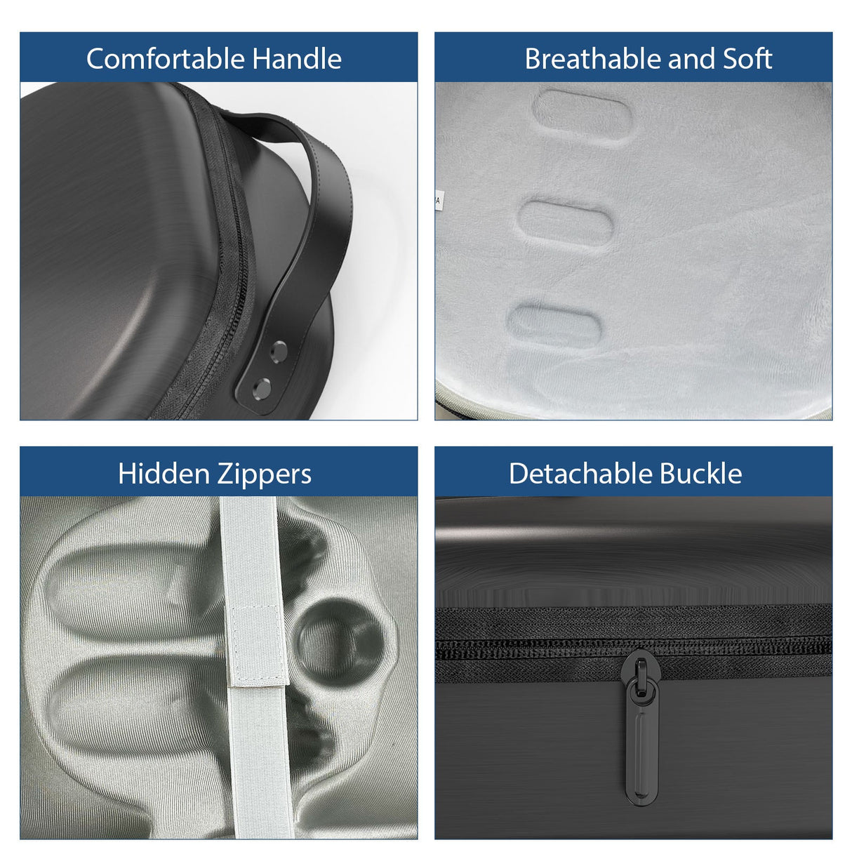 Gamax Meta Quest 3 Storage Box Carbon Fiber ( Model B ) - Black - Level UpGamaxVirtual Reality Accessories6972520255489