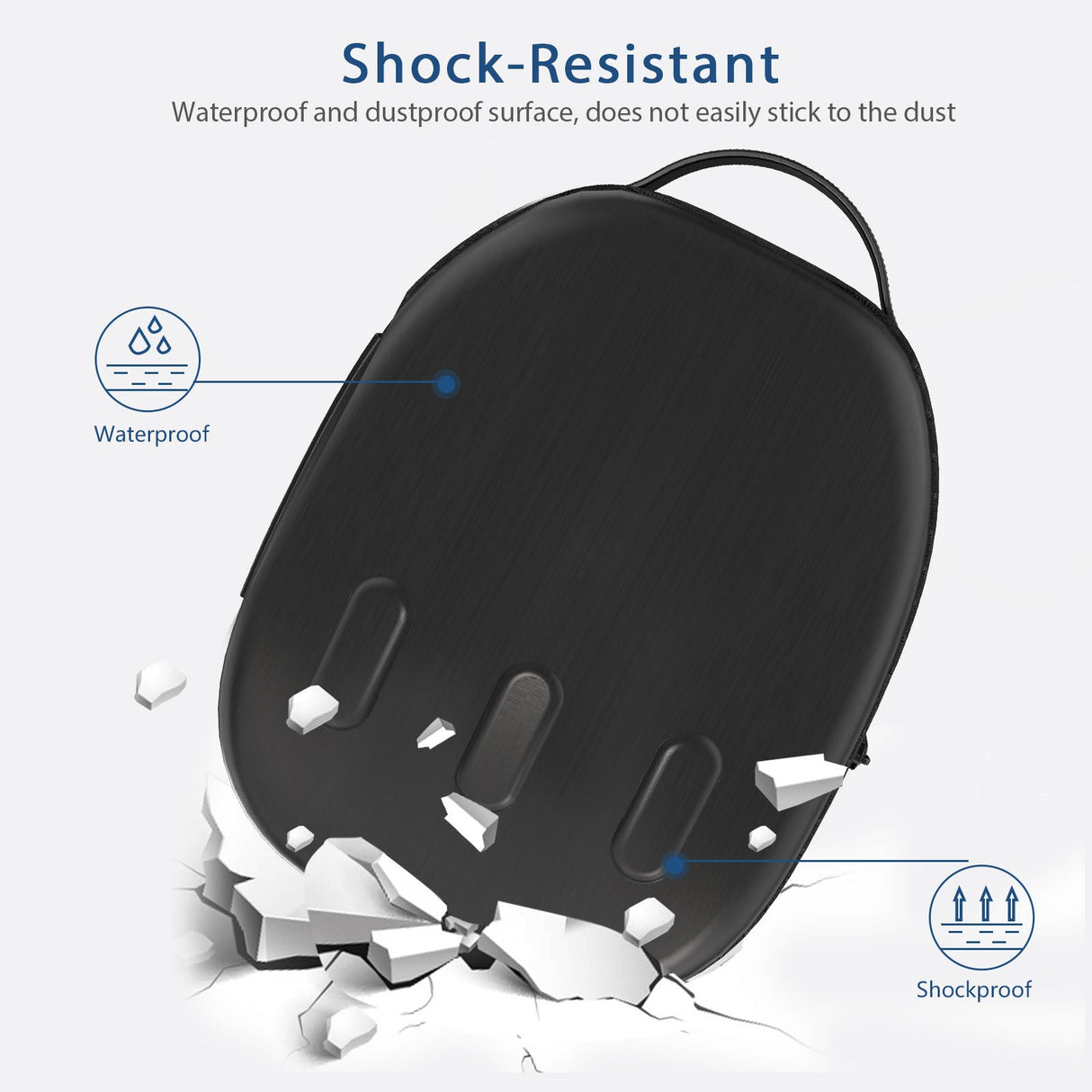 Gamax Meta Quest 3 Storage Box Carbon Fiber ( Model B ) - Black - Level UpGamaxVirtual Reality Accessories6972520255489